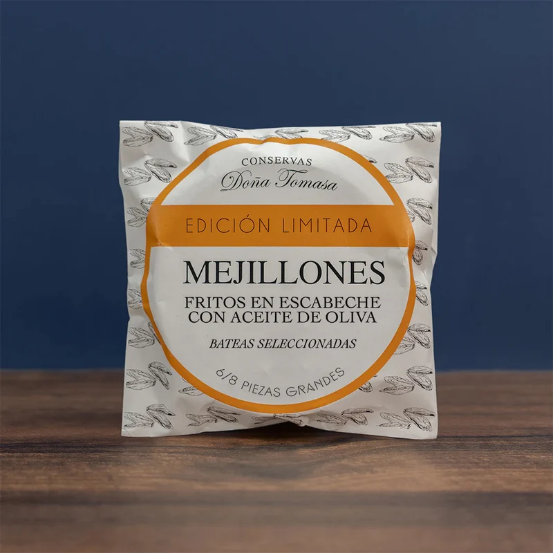 Mejillones en escabeche 6/8 piezas grandes 110g