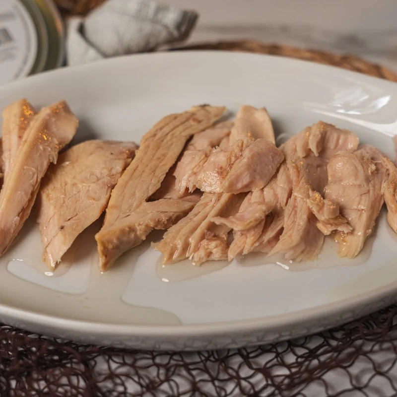 Pandereta de Ventresca de bonito del norte en aceite de Oliva 230g