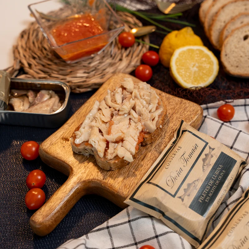 Filetes de Lubina en aceite de oliva 120g
