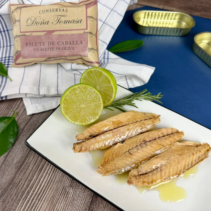 Filetes de caballa de almadraba en aceite de oliva 120g