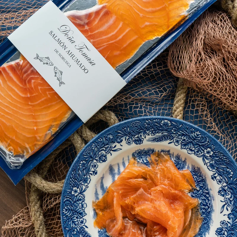 Lonchas de salmón noruego ahumado 120g