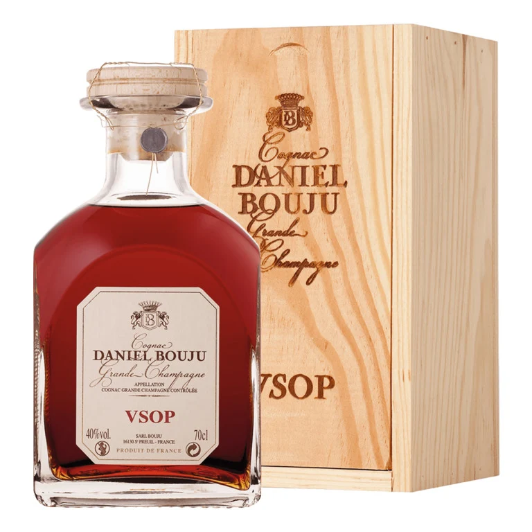 COGNAC GRANDE CHAMPAGNE DANIEL BOUJU CARAFON V.S.O.P 10 ANNI