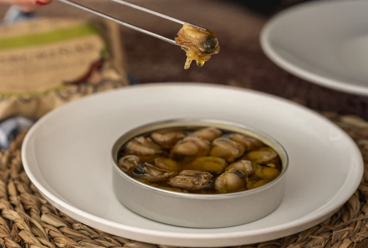 Zamburiñas en Aceite de Oliva con Ajo y Guindilla 111g