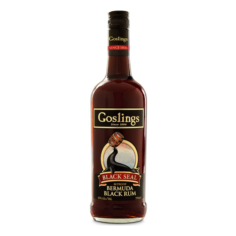 RUM GOSLING BLACK SEAL 80 PROOF BERMUDA BLACK RUM