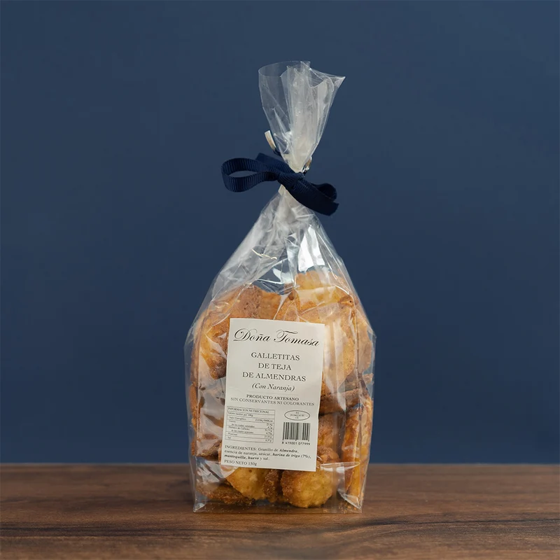 Tejas de Almendra y Naranja 150g