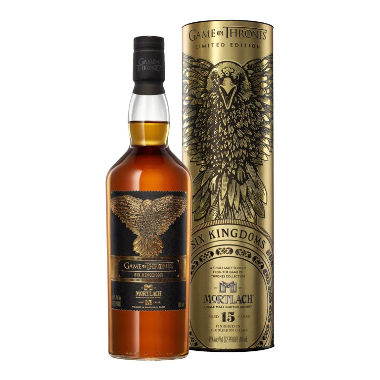 WHISKY MORTLACH"SIX KINGDOMS"15YEAR 70CL LIMITED EDITION- GAME OF THRONES ASTUCCI