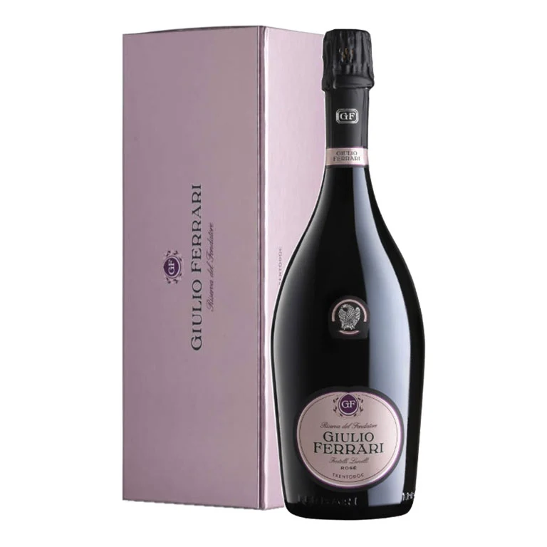 GIULIO FERRARI FRATELLI LUNELLI ROSÈ 12 RISERVA DEL FONDATORE ASTUCCIATA-75CL