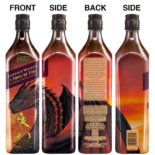 WHISKY JOHNNIE WALKER"A SON OF FIRE" GOT LIMITED EDITION GAME OF THRONES-70CL