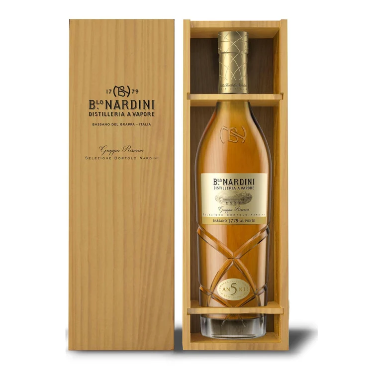 GRAPPA NARDINI RISERVA 5 ANNI - 70CL SELEZIONE ASTUCCIO IN LEGNO