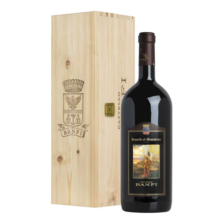 VINO CASTELLO BANFI BRUNELLO 2013 DI MONTALCINO DOCG CASSA IN LEGNO -12LT