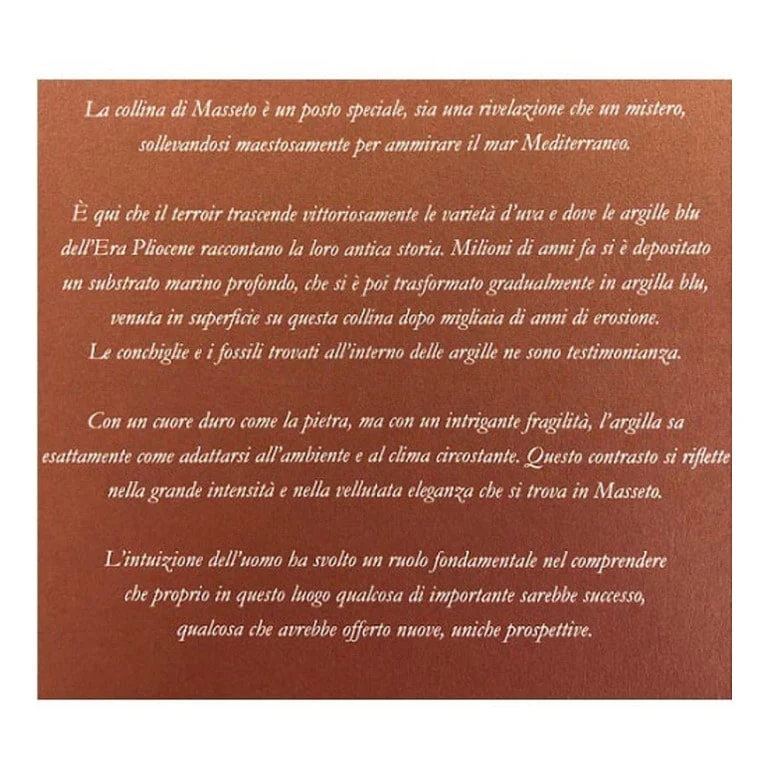 VINO MASSETO 2019 TOSCANA IGT-75CL