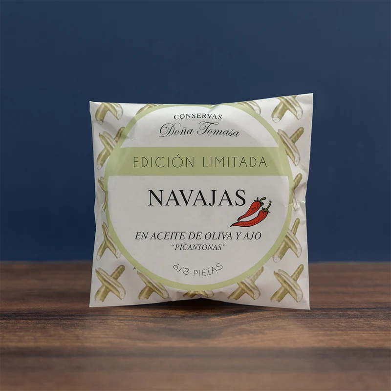 Navajas en Aceite de Oliva y Ajo "Picantonas" 110g