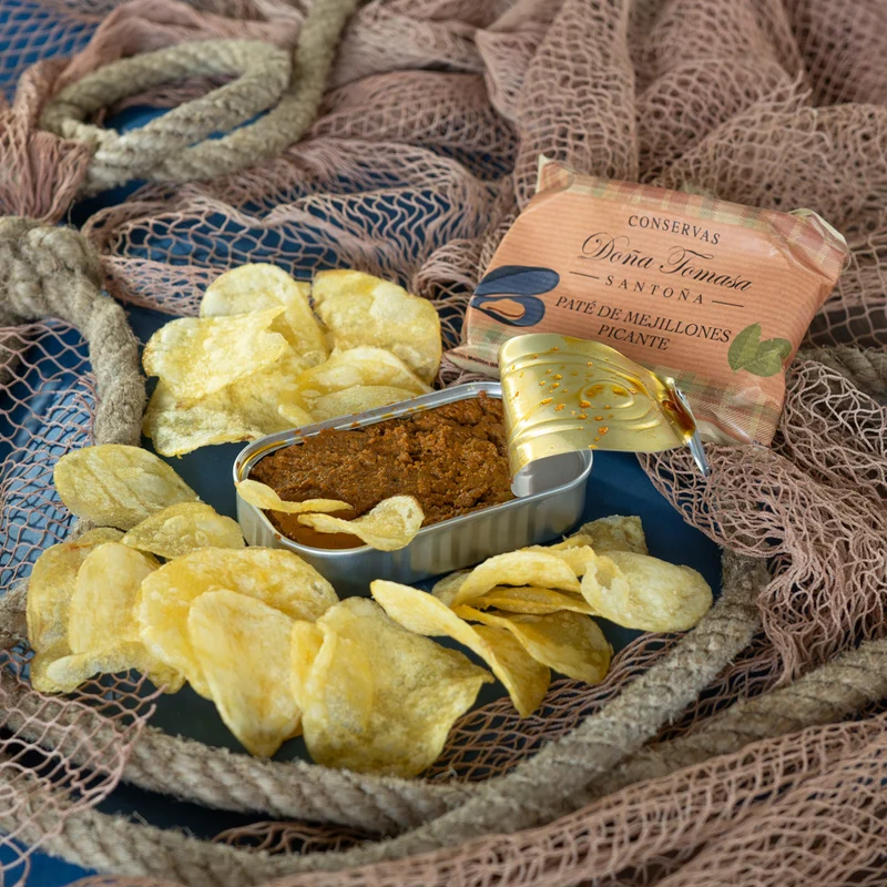 Paté de mejillones picante 90g