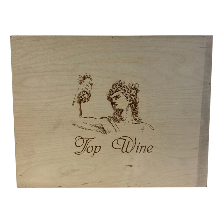 CASSETTA VUOTA LEGNO x6 BOTT. TOP WINE CHIUSURA CLIPPER