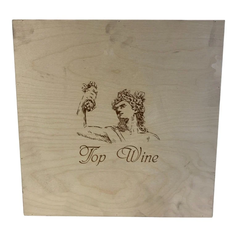 CASSETTA VUOTA LEGNO x4 BOTT. TOP WINE CHIUSURA CLIPPER