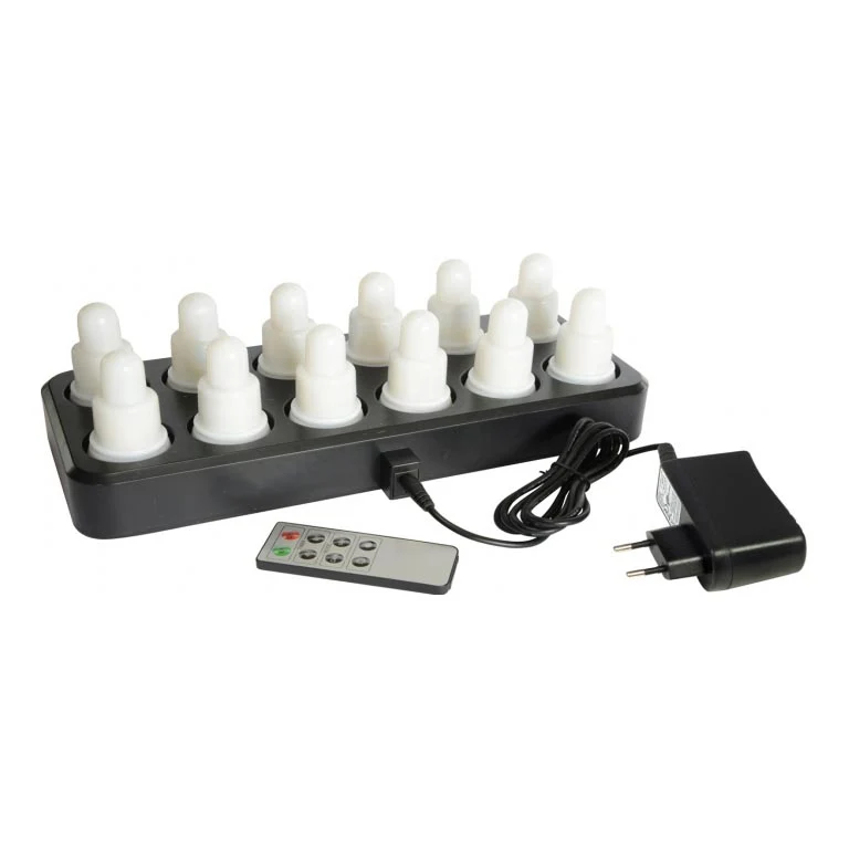 KIT DI 12 LED CON ADATTATORE+CARC.+TELEC COD 206435 DUNI