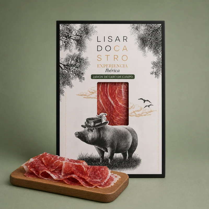 LISARDO CASTRO | JAMÓN CEBO DE CAMPO IBÉRICO 100gr