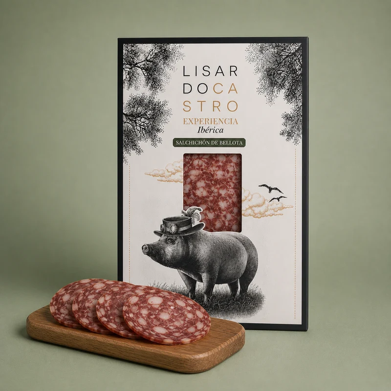 LISARDO CASTRO | SALCHICHÓN BELLOTA IBÉRICO 100gr