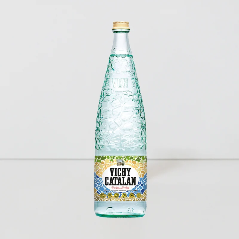 Agua mineral con gas Vichy Catalán - botella 1L