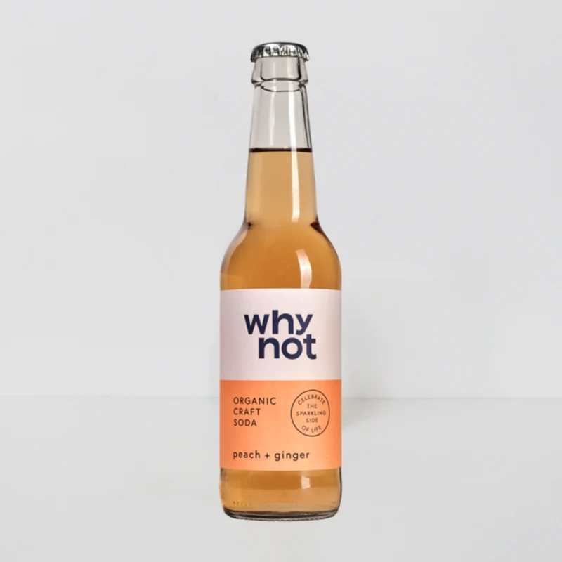 Soda de melocotón y jengibre ecológica Why not - 330ml