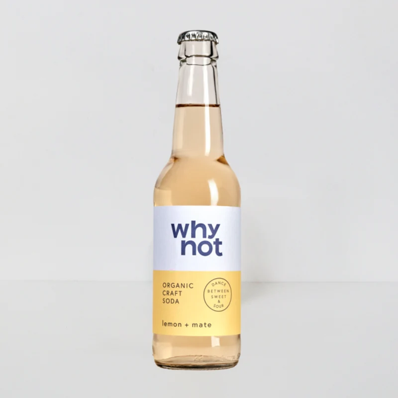 Soda de limón y mate ecológica Why not - 330ml