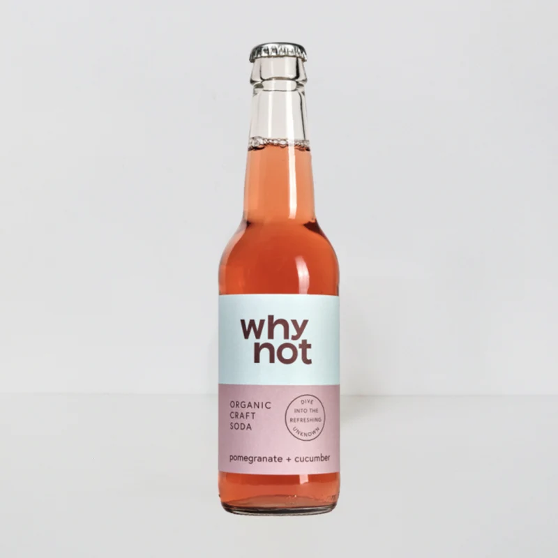 Soda de granada y pepino ecológica Why not - 330ml