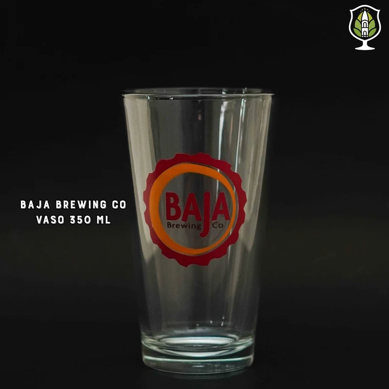 Baja Brewing - Vaso 350 ml Logo Rojo Naranja