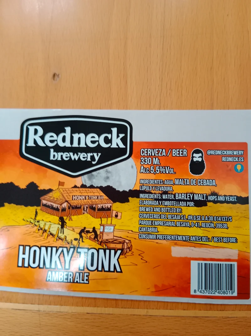 HONKY TONK Amber Ale 4 botellas 33cl
