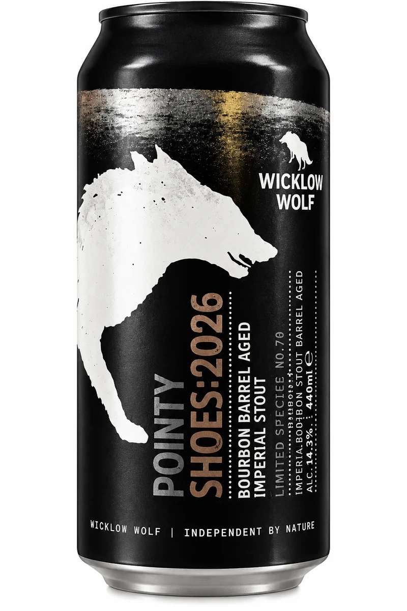 Wicklow Wolf Pointy Shoes 2026 Bourbon Barrel Aged Imperial Stout 440ml
