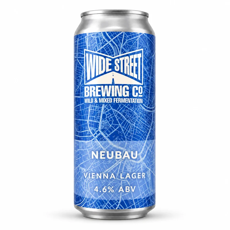 Wide Street Brewing - Neubau Vienna Lager 4.6% ABV 440ml Can