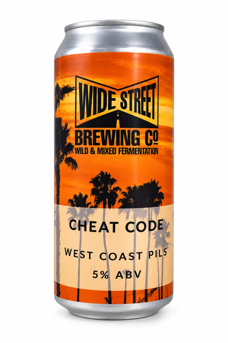 Wide Street Brewing - Cheat Code West Coast Pils 5% ABV 440ml Can