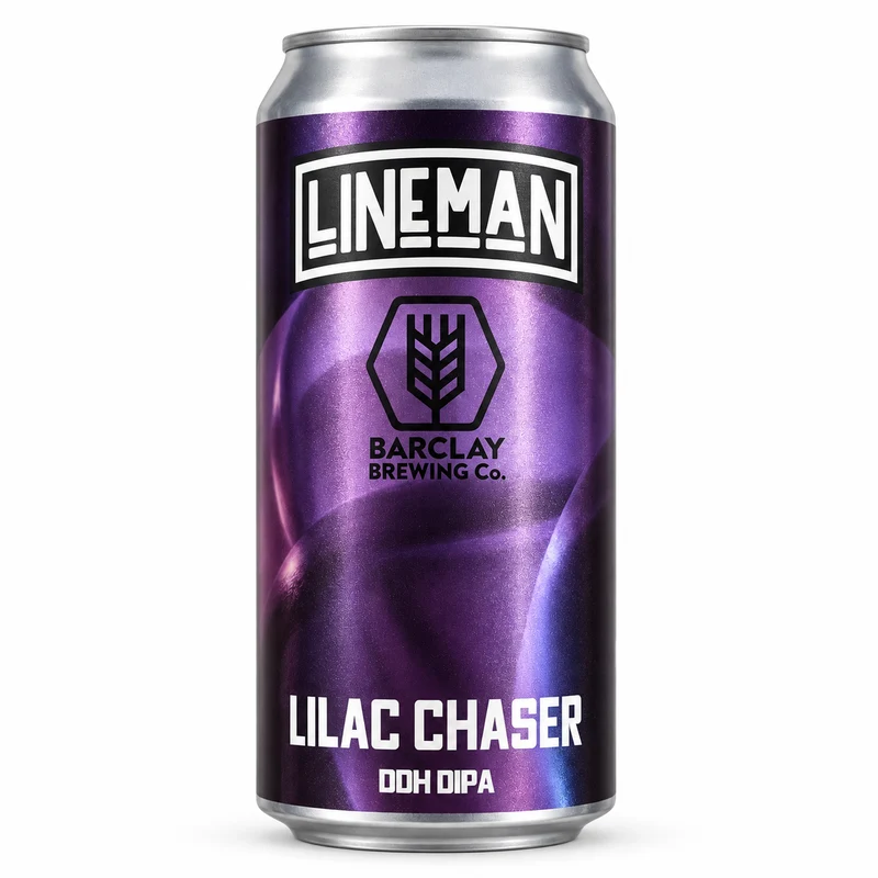 Lineman / Barclay Brewing - Lilac Chaser DDH DIPA 8.3% ABV 440ml Can