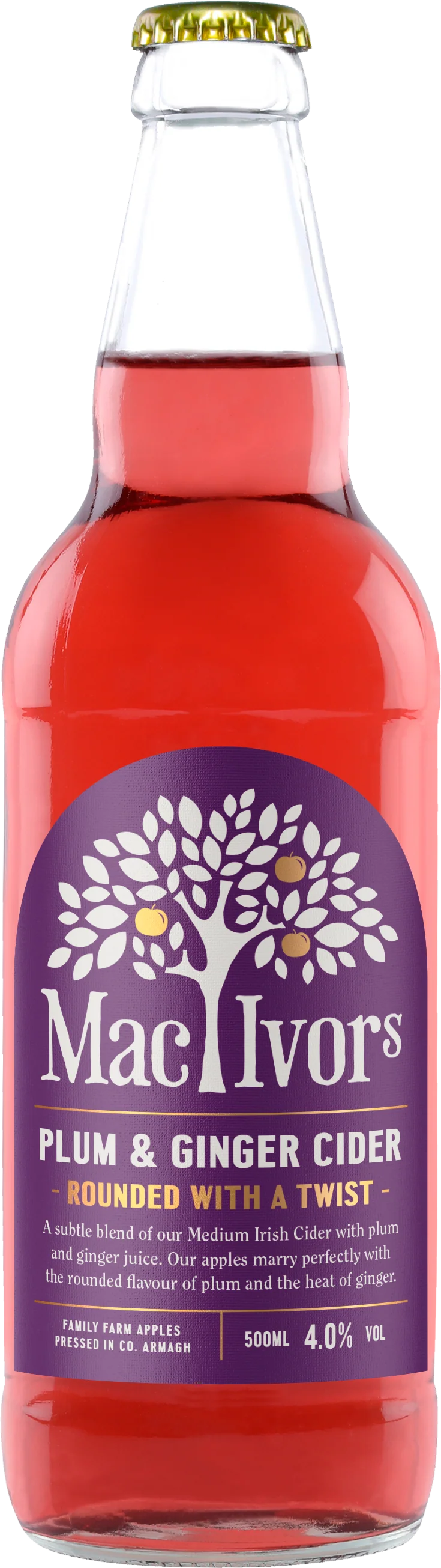mac ivors plum & ginger cider
