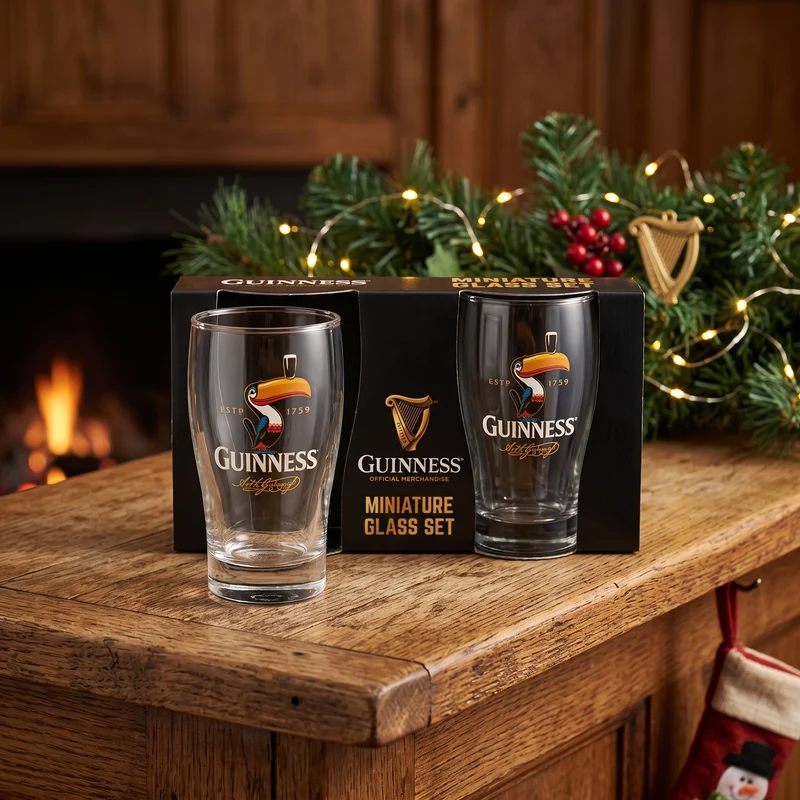 Guinness Toucan Mini Pint Glass Set