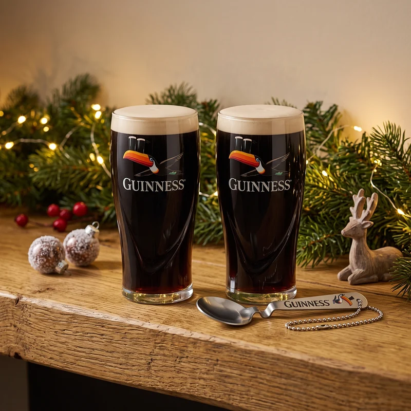 Guinness Toucan Glass & Pouring Spoon Gift Set