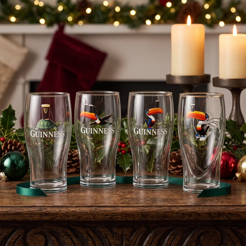 Guinness Gilroy Christmas Glass Set