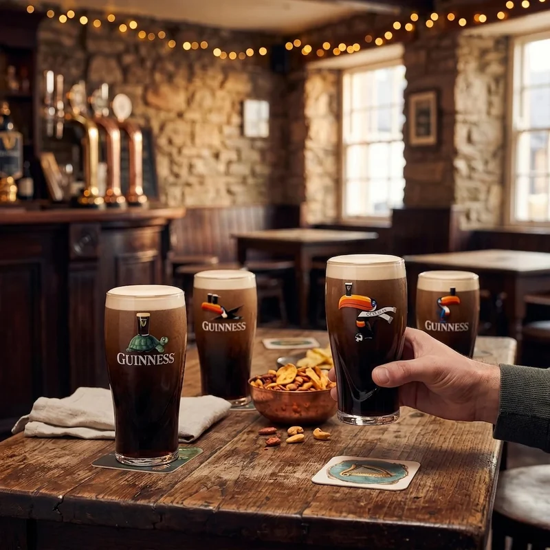 Guinness Gilroy - 4 Pint Glass Bundle