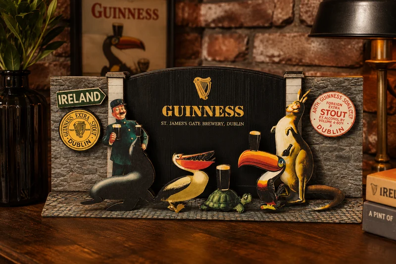 Guinness Gilroy Wooden Sign - 3D St James Gate