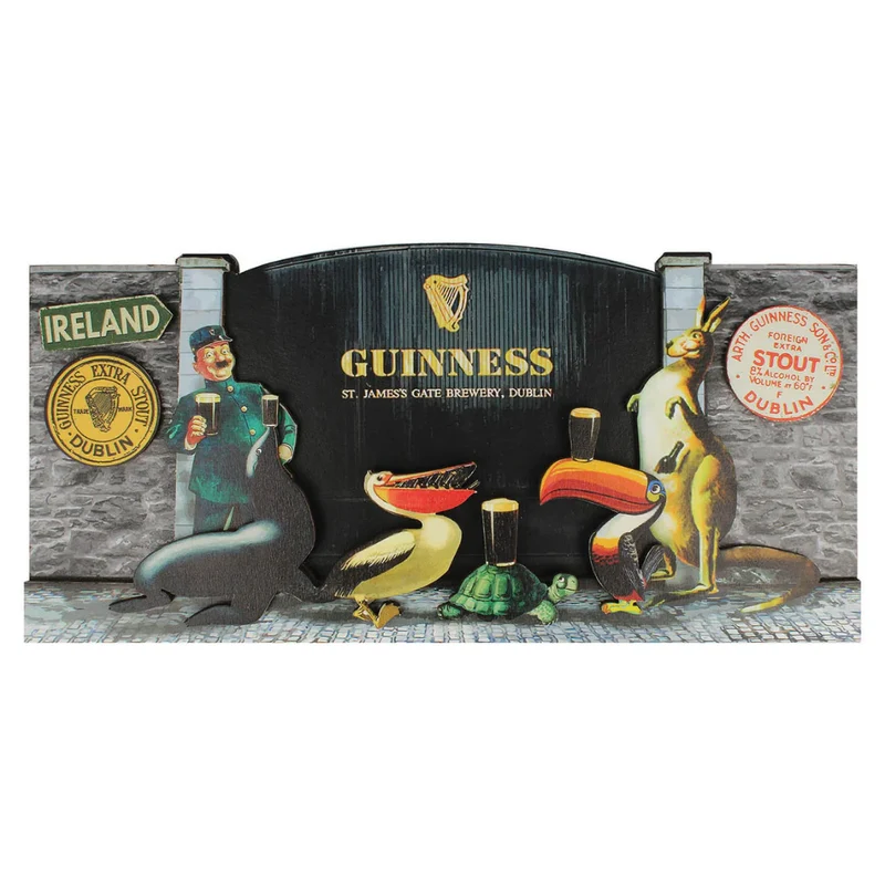 Guinness Gilroy Wooden Sign - 3D St James Gate