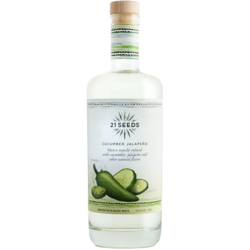 21 Seeds Cucumber Jalapeño Infused Blanco Tequila 750ml