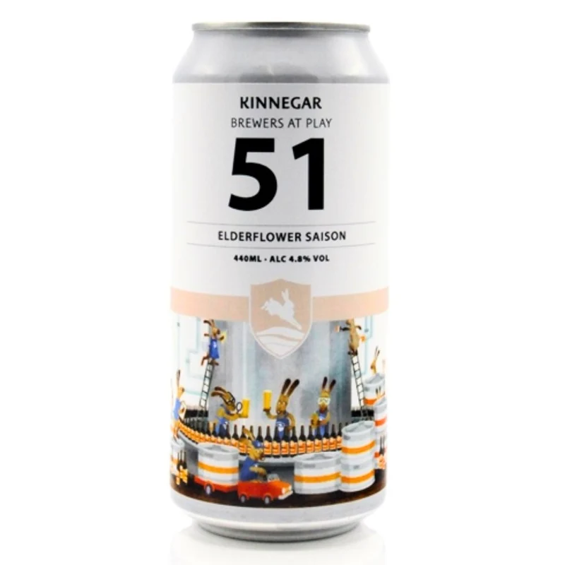 Kinnegar Brewing- Brewers At Play No. 51 Elderflower Saison 4.8% ABV 440ml