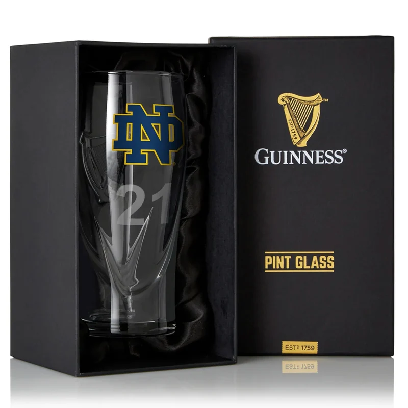 Guinness Notre Dame 16OZ Pint Glass