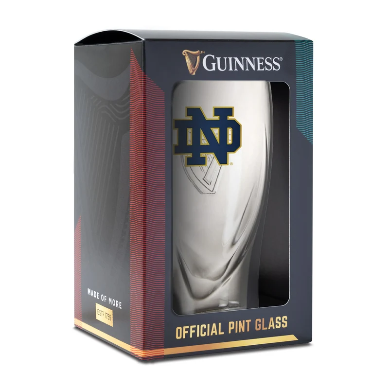 Guinness Notre Dame 16OZ Pint Glass