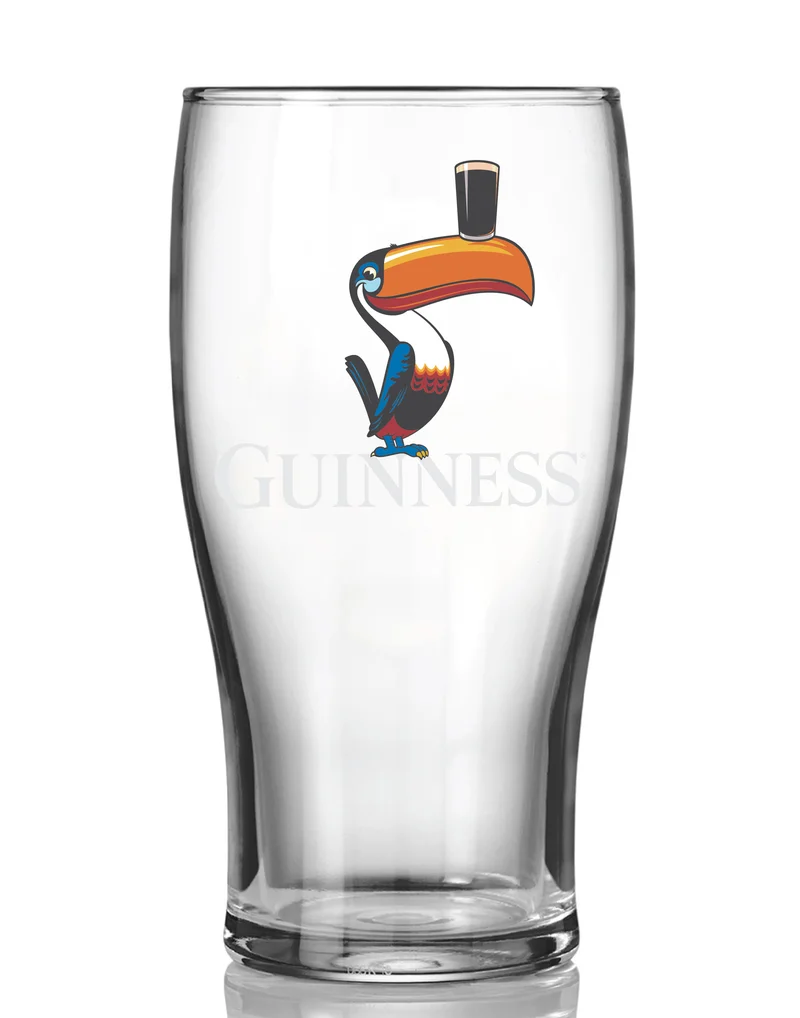 Guinness Gilroy Toucan & Flying Toucan Glass Set