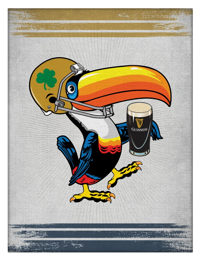 Guinness Notre Dame Toucan Canvas Wall Art