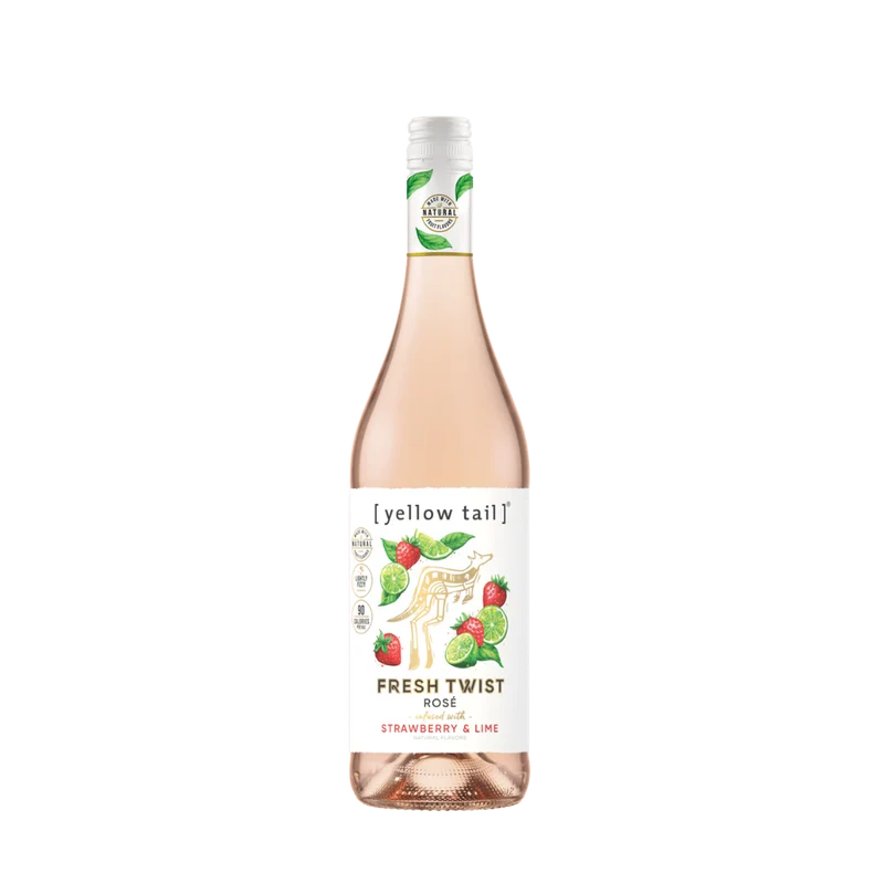 Yellow Tail Twist Strawberry Lime Rosé Wine 750ml