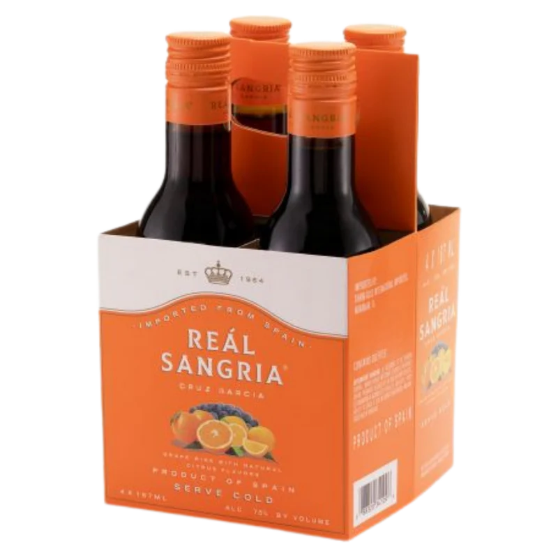 Real Sangria Wine 4-Pack 187ml