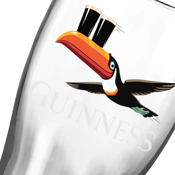 Guinness Gilroy Flying Toucan Pint Glass - 2 Pack
