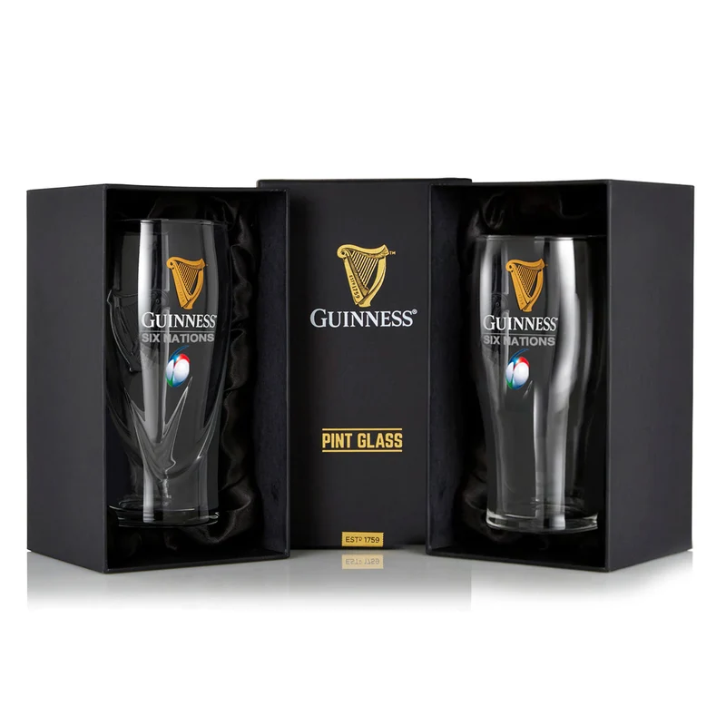Guinness Six Nations Pint Glass - 2 Pack