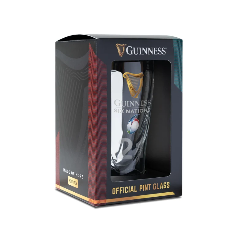 Guinness Six Nations Pint Glass